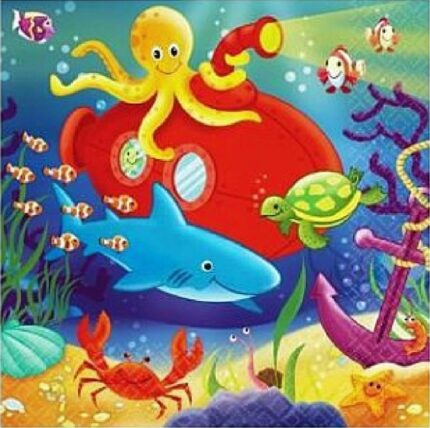 Deep Sea Fun Lunch Dinner Napkins