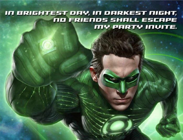 Green Lantern Invitation