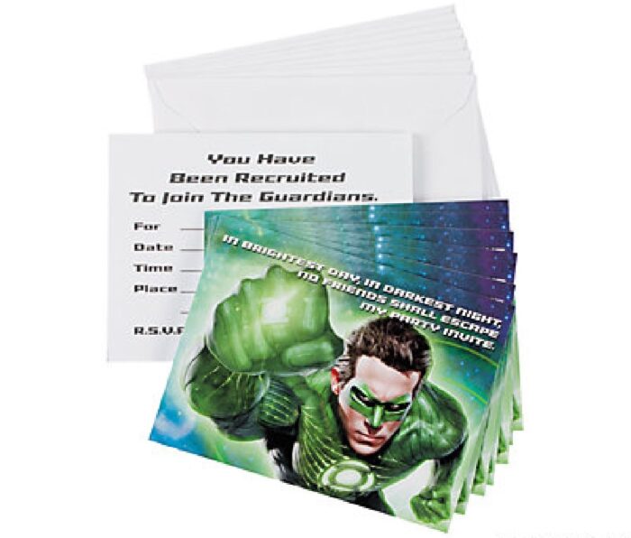 Green Lantern Invitations