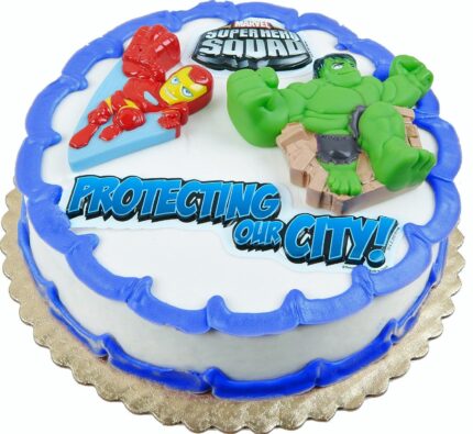 Marvel Super Hero Squad Cake Decoration