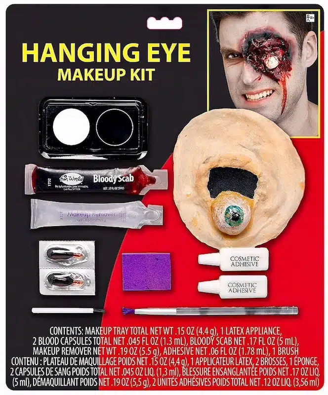 Hanging Eyeball Makeup Kit – Costume Accessory - discountpoolandpartysupplies.com