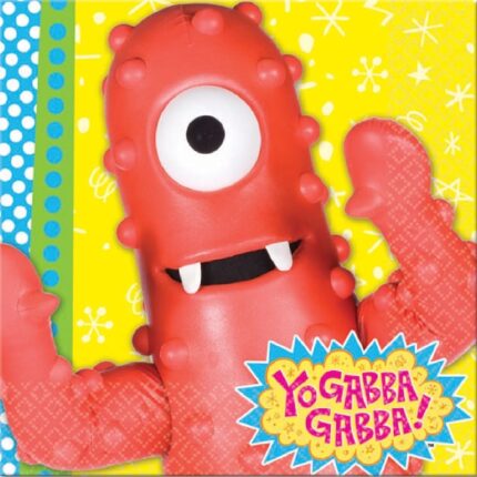 Yo gabba beverage dessert napkins