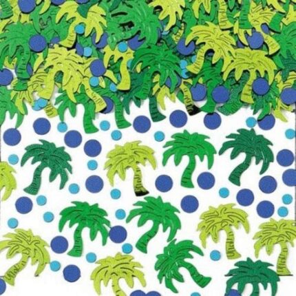 Closeup shot of the Palm Tree Confetti
